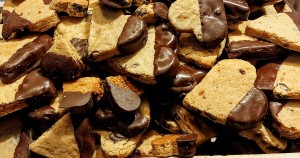 Chocolate chip heart shaped cookies by The Cookie Jar Orlando LLC