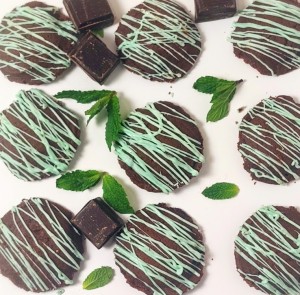 Chocolate cookie with mint frosting by The Cookie Jar Orlando LLC